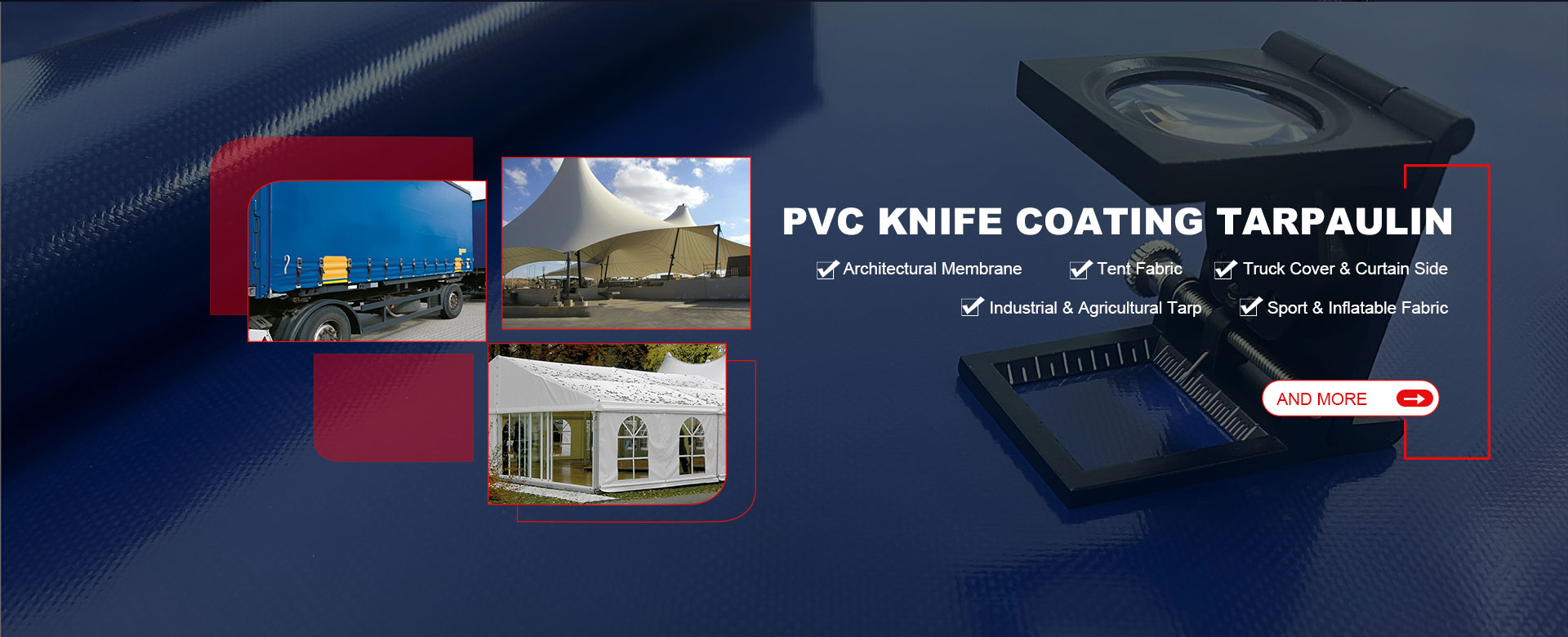 Kina PVC knivbelegg presenning